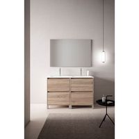 mueble porto 120 cm 4c roble claro pack mueble  lavabo