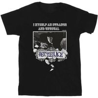 beetlejuice camiseta strange and unusual para nino