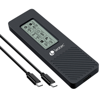 leotec caja externa para discos m2 nvme con panel lcd