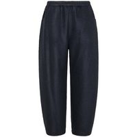deha pantalon fluido light boiled wool balloon para mujer