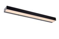 lampara de pared de metal con 1 led integrado negro