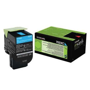 Lexmark 702XC (70C2XC0) Cyan Original Extra High Capacity Return Program Toner Cartridge