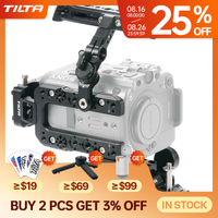 jaula de camara tilta para sony fx6 es-t20-c-v kit avanzado de plataforma de jaula de camara para sony fx6 v-mount mango superior