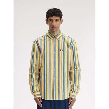 Fred Perry Camisa manga larga Fp Relaxed Stripe Shirt para hombre