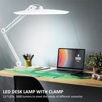 lampara de escritorio led de 2200 lumenes super brillante con 117 led smd 4 niveles de brillo regulable para oficina en casa