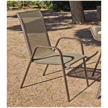 Pack De 2 Sillones Apilables Para Jardín Y Terraza