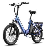 bicicleta electrica fafrees f20 flex- motor 250w bateria 36v25ah 95km - azul morado