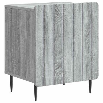 Armario De Noche Gris Sonoma 43 X 34,5 X 52 Cm Vidaxl