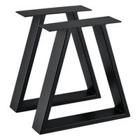 set de 2x patas de banco greiling acero 40 x 10 x 40 cm negro encasa