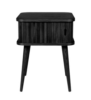 Mesa auxiliar de madera negra