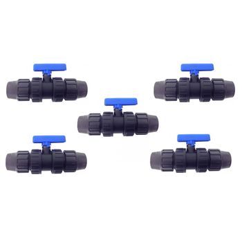 Válvula De Esfera Pp Para Tubo Pe 32mm (pack X 5) | Oferta Exclusiva