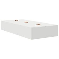 estructura de cama blanco 90 x 190 cm madera contrachapada