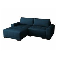 sofa rinconero columbus 183 azul funcion de descanso caja de ropa de cama 237x180x75cm