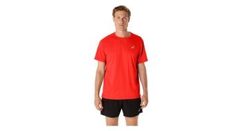 Camiseta de manga corta asics core red hombre