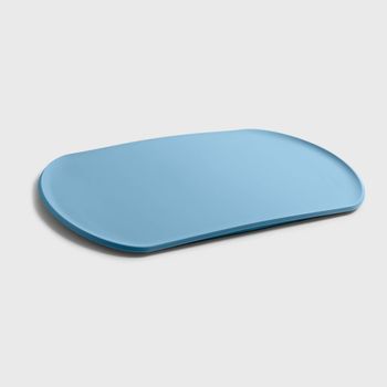 Tabla de cortar de polipropileno azul mate 35x22,5 cm