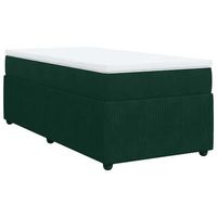 cama tapizada 200x100x46 cm tejido - verde