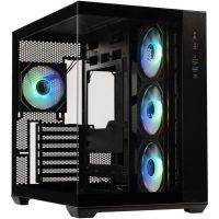 caja pc bitfenix al118 cubo vidrio templado 4 ventiladores a-rgb usb-c atx