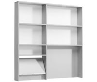 estanteria modular multifuncion 120 cm de cocina eko mueble color gris aluminio moderno
