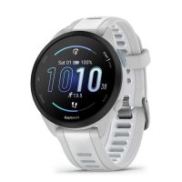 garmin forerunner 165 bluetooth gps 43mm gris correa blanca m pulsometro spo2 5atm