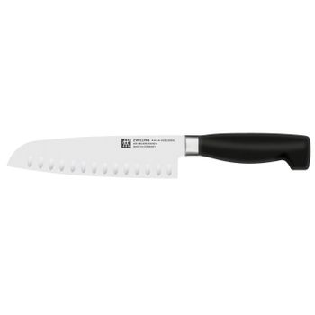 ZWILLING VIER STERNE Cuchillo Santoku 18 cm, alveolado