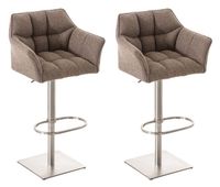 set de 2 taburetes damaso en tela 64x45x88 cm