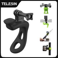 telesin camara de accion soporte de silicona ajustable mini soporte flexible para gopro insta360 dji accesorios de camara de accion
