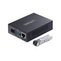 tarjeta de red startech mcm1110smlc20 rj45 a lc 2 gbits 20 km monomodo
