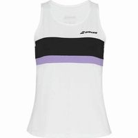 camiseta babolat padel blanco mujer