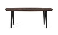mesa de comedor con esquinas redondeadas en madera de mango 200 cm
