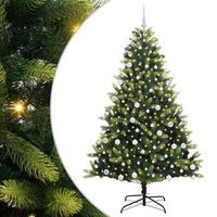 arbol de navidad artificial plegable 300 leds verde 180 cm
