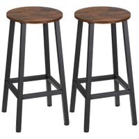 taburetes de bar 325x325x65 cm marronrustico