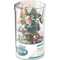 papo tube de 12 mini plus figurines piratas y corsarios para ninos