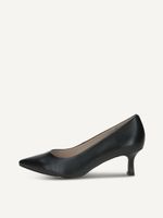 caprice pumps black made of leather with queenie size 385