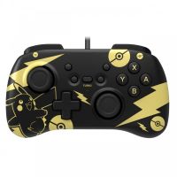 hori horipad mini pikachu black  gold para nintendo switch