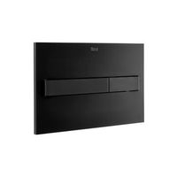 roca a890188206 pl7 one dual placa de accionamiento negro mate