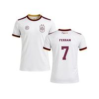 camiseta blanca 2 estrellas ferran espana equip mundial 26 replica oficial-adulto