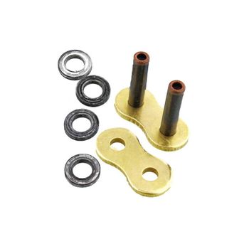 Cadena eslabón RK 530ZXW remache hueco oro/negro