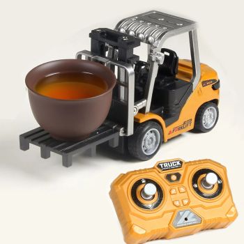 555-99 RTR 1/64 2.4G Mini Coche RC Carretilla Elevadora Soporte de Aplicación Vehículo de Ingeniería Controlado por Remo