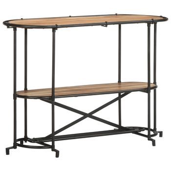 Mesa Consola，mesa De Entrada，mesa Auxiliar Madera Maciza De Acacia 110x42x76 Cm