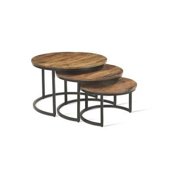 Mesa De Centro Colección Arnold Marrón-madera.