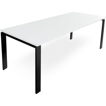 Mesa Marco Abierto. 200x80 Cm. Blanco.