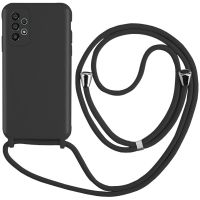 cool funda cordon liso negro para samsung galaxy a33 5g a336