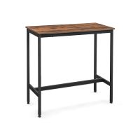 mesa de bar marron vintage-negro  100 x 40 x 90 cm