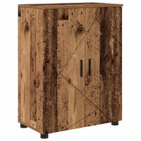 gabinete de bano madera vieja 60 x 35 x 80 cm vidaxl