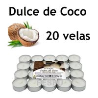 velas perfumadas velas lumardulce de coco tealights 45 horas duracion pack 20 unidades decoracion fespu