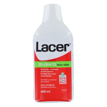 Lacer colutorio sin alcohol 500 ml +100 ml