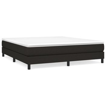 Cama Matrimonial - Cama Para Adultos Sin Colchón Tela Negro 180x200 Cm