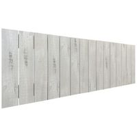 cabecero de madera reciclada dm estilo palet vertical 145x46cm camas 135140 - blanco madera