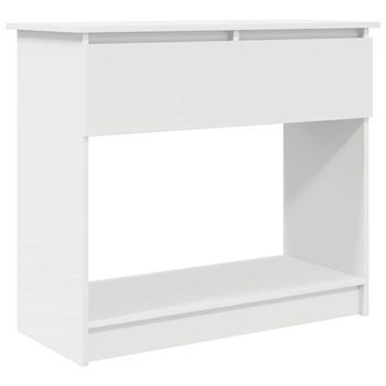 Mesa Consola Con Cajones Blanca 85,5x38,5x74,5 Cm