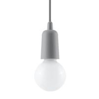 lampara colgante tina gris 1 luz